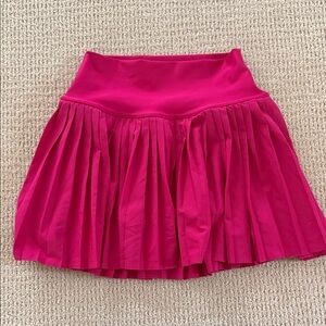 ALO Yoga Fuchsia Pleated Skater Skirt